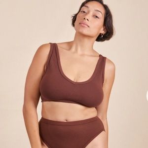 2 size small Bug Bud Press bralettes. Brand new! Brown & pink